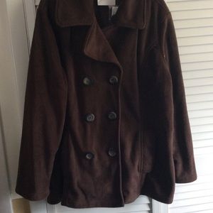 NWT. Avenue  Size 22 Chocolate Brown coat