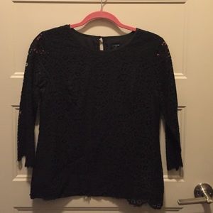 J. Crew black lace top