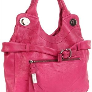 New!! Foley & Corinna Pink Jet Set Mini Satchel