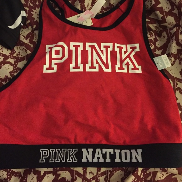 Brand new pink nation sports bra