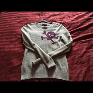 C3 Cashmere Sweater with adorable skull!!