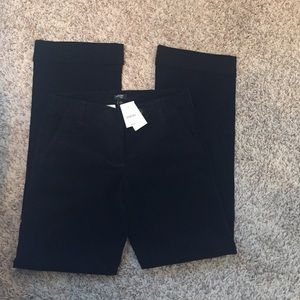 Jcrew classic black city fit cords