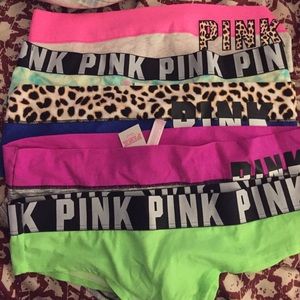 PINK PANTIES SIZE LARGE BUNDLE NEW W/Tags