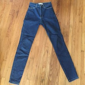 American apparel high waist jeans 26