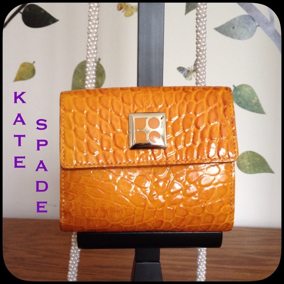 kate spade Handbags - 💫♠️Kate Spade Croc Leather Bifold
