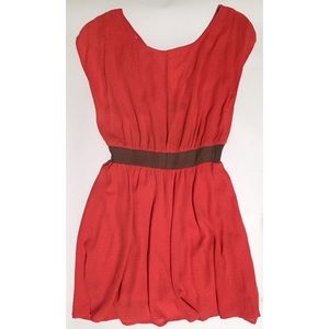 🎉🍅HP Jealous Tomato burnt orange mini dress.