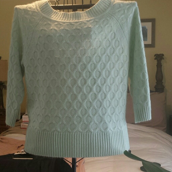 Sag harbor soft mint green sweater.