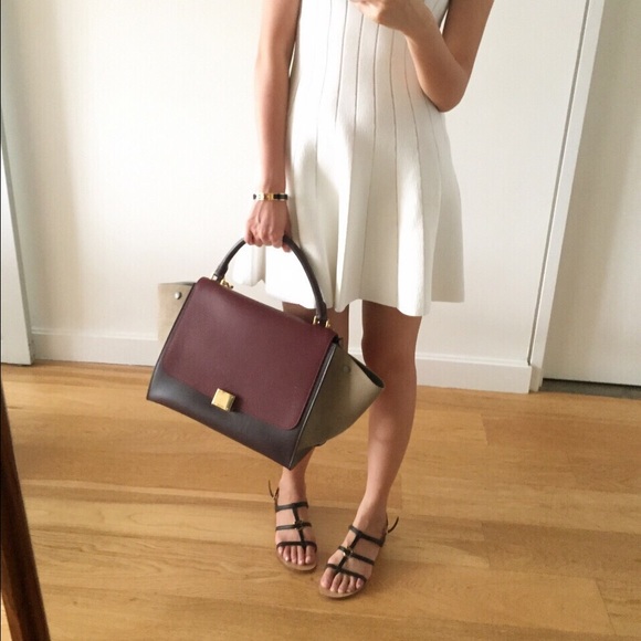 Celine Handbags - Celine Trapeze medium size multi-color 100% AUTH