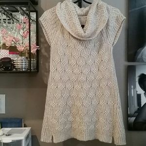 Petite Cream Sweater Dress