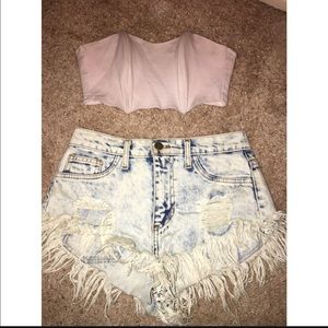 High waisted shorts