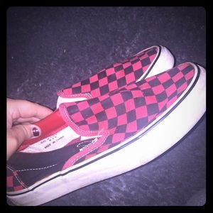 Red & black vans