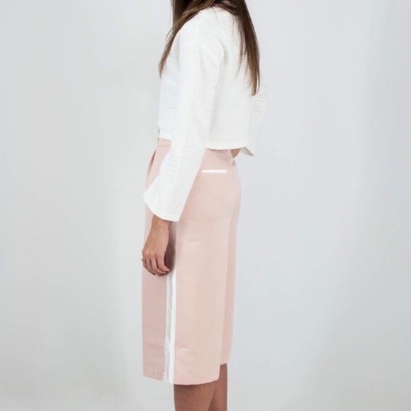 Endless Rose | Blush Pink Structured Culottes - Picture 3 of 4