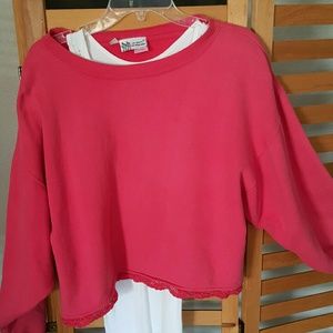 Oversized Cropped Sweatshirt