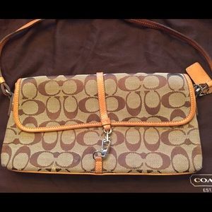 Coach Signature Print Handbag