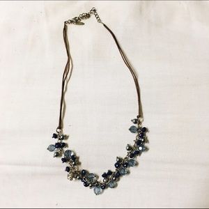 Aeropostale blue beaded necklace