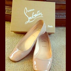 Authentic Christian Louboutin Patent Leather Flats