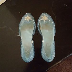 Original disney elsa light up shoes. Worn