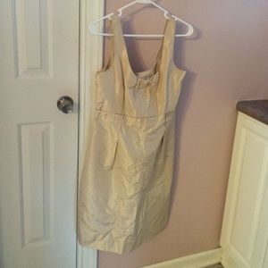 JCrew cream/taupe dress size 10