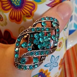 💎Aqua Statement gemstone ring ❤