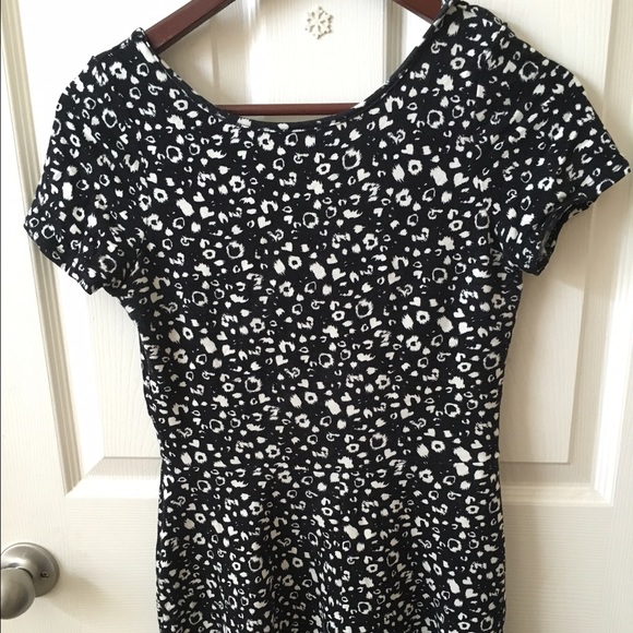 Black and white printed romper