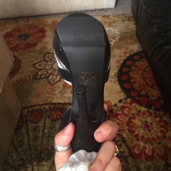 Beautiful platform heel black sparkles - Picture 4 of 4