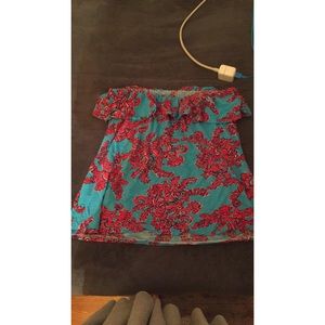 Strapless Lilly Pulitzer Top (Reserved)