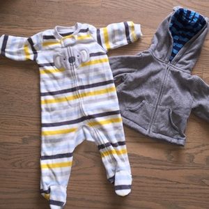 Cute warm onesie and hoodie with ears