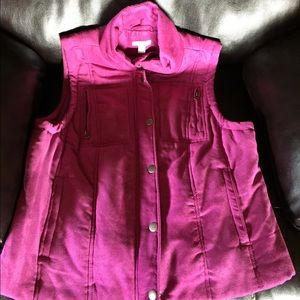 Relativity Microsuede vest size large