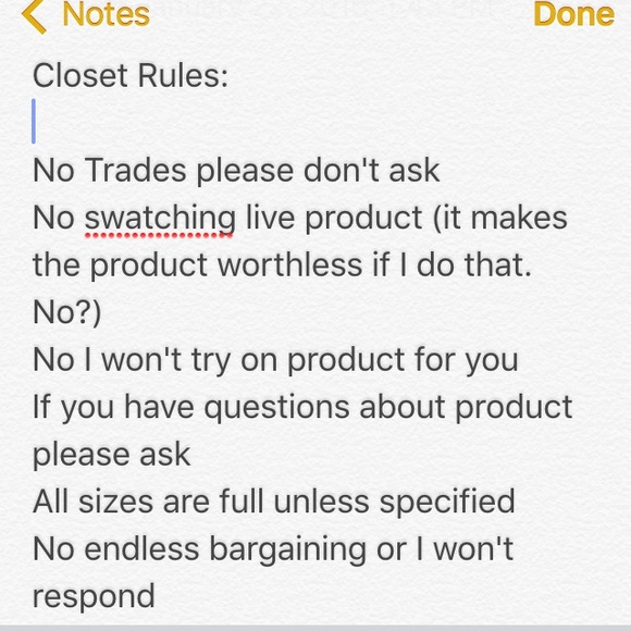 Closet Rules