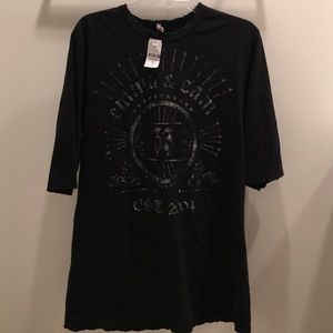 NWT LF Stores Emma & Sam 33 Black T Shirt Est 2004