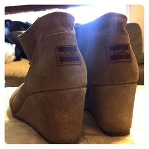 TOMS wedge booties