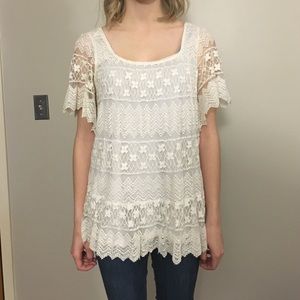 Naked Zebra lace top!
