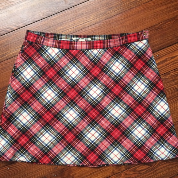Lucky brand wool plaid skirt