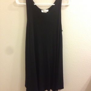 black trapeze/t shirt dress