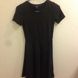 black skater dress