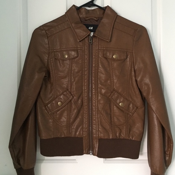 Faux leather jacket
