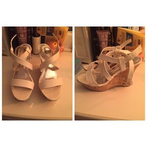 White Jennifer Lopez Wedges