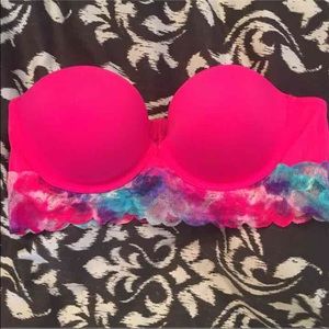 Victoria's Secret pink bra / bustier 36b