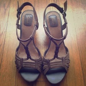 Clarks wedge sandals