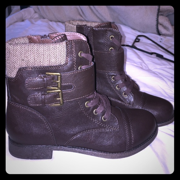 Brown 'Rampage' Booties