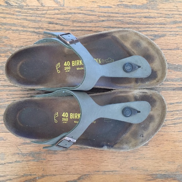 ***SOLD*** Olive green Birkenstocks