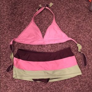 bikini with skirted bottom