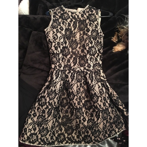 H&M flare lace dress