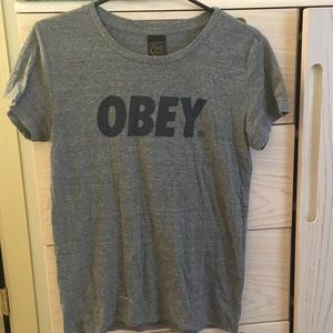 Grey obey tshirt