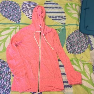 Pink zip up