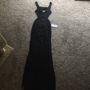 Black cut out dress