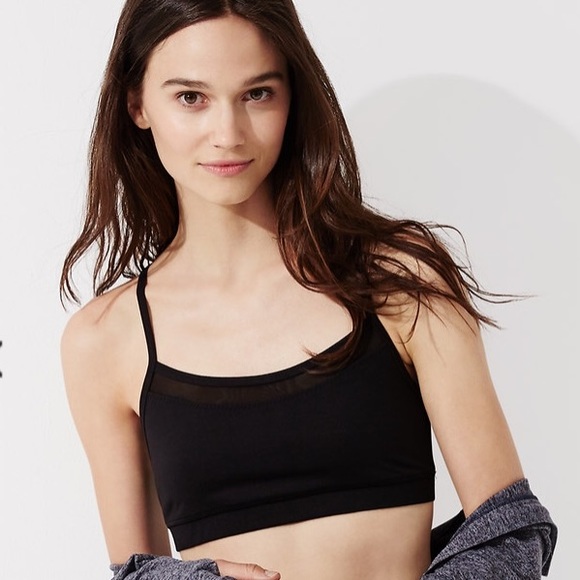 Lou & Grey Other - Lou & Grey Mesh Top Sports Bra
