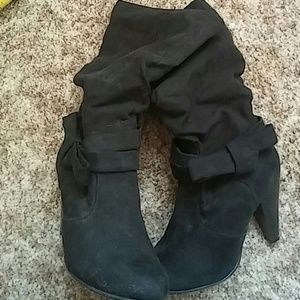Black Seychelles slouchy mid calf boots