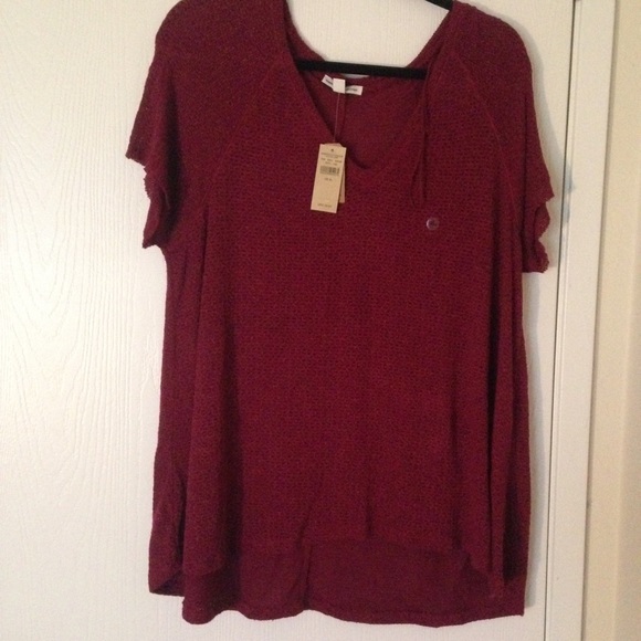 Burgundy loose fit sweater