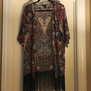 Fringe kimono in perfect condition!